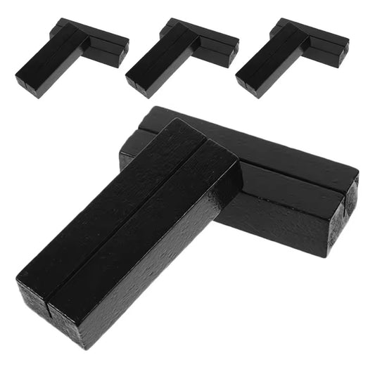 8 Stuks Houten Plaatskaarthouders – Zwart – Tafelkaart / Naamkaart / Foto Houder – Bruiloft, Feest & Tafeldecoratie